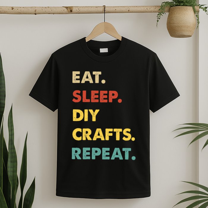 Eat Sleep Diycrafts Repeat Funny Diycrafts Lover T-Shirt
