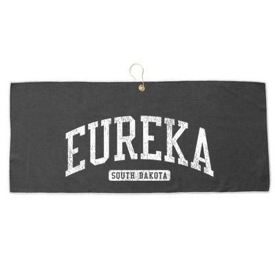 Eureka South Dakota Sd Js03 College University Style Large Microfiber Waffle Golf Towel