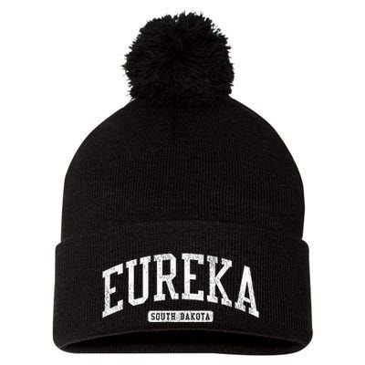 Eureka South Dakota Sd Js03 College University Style Pom Pom 12in Knit Beanie