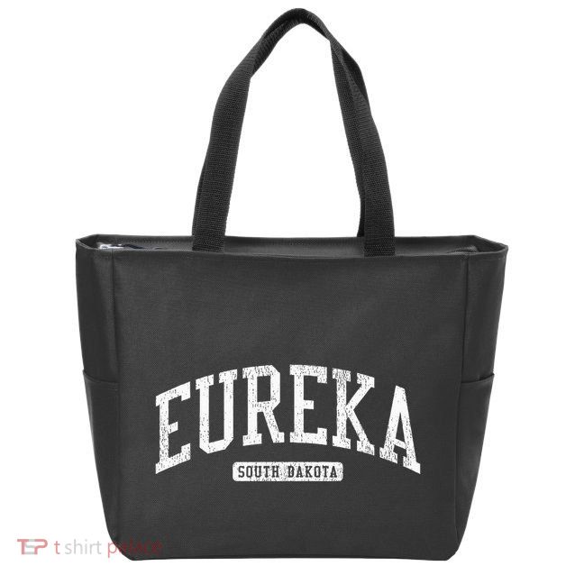 Eureka South Dakota Sd Js03 College University Style Zip Tote Bag