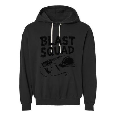 Explosives Squad Deconstruction Construction Demolitionist Garment-Dyed Fleece Hoodie