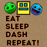 Eat Sleep Dash Repeat Video Game Geometry Cotton Canvas Backpack
