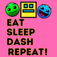 Eat Sleep Dash Repeat Video Game Geometry Stripe Pom Pom Beanie