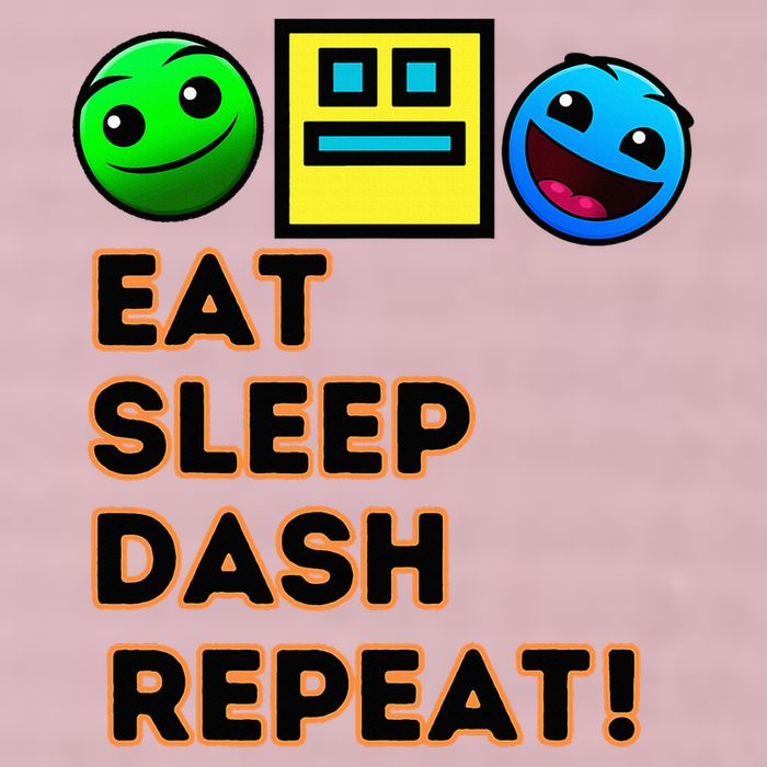 Eat Sleep Dash Repeat Video Game Geometry 25L Jumbo Tote