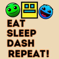 Eat Sleep Dash Repeat Video Game Geometry Drawstring Bag