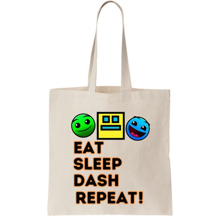 Eat Sleep Dash Repeat Video Game Geometry Bag