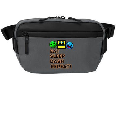 Eat Sleep Dash Repeat Video Game Geometry Crossbody Pack