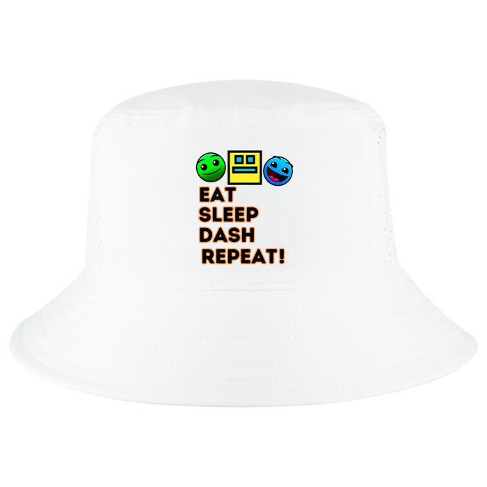 Eat Sleep Dash Repeat Video Game Geometry Cool Comfort Performance Bucket Hat