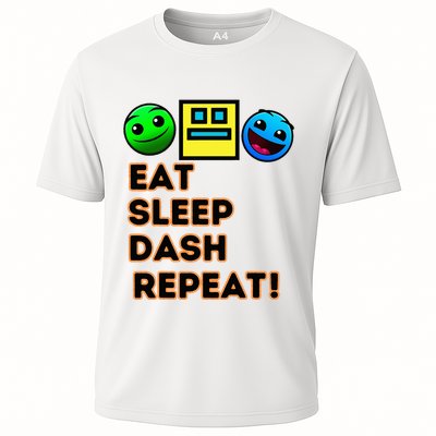 Eat Sleep Dash Repeat Video Game Geometry Performance Shirt