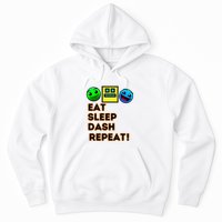 Eat Sleep Dash Repeat Video Game Geometry Hoodie
