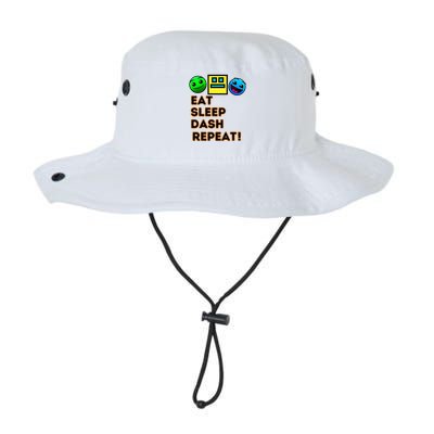 Eat Sleep Dash Repeat Video Game Geometry Bucket Hat