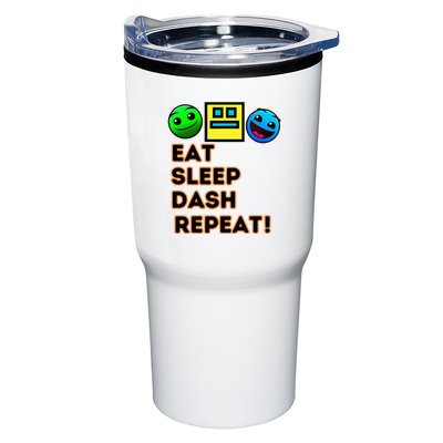 Eat Sleep Dash Repeat Video Game Geometry Tumbler