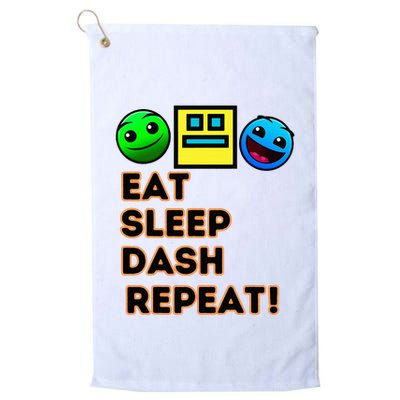 Eat Sleep Dash Repeat Video Game Geometry Golf Towel