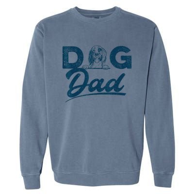 English Setter Dog Dad Lover Gift For Fathers Day Garment-Dyed Sweatshirt