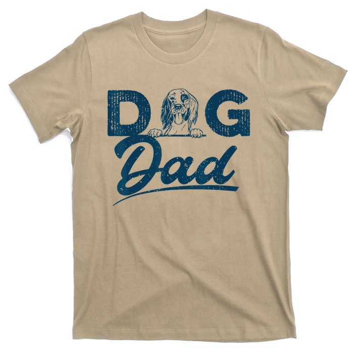 English Setter Dog Dad Lover Gift For Fathers Day T-Shirt