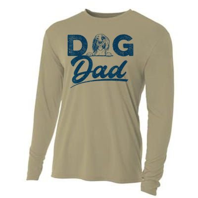 English Setter Dog Dad Lover Gift For Fathers Day Cooling Performance Long Sleeve Crew