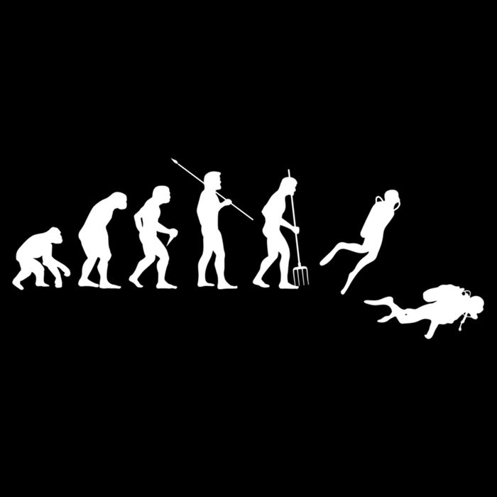 Evolution Scuba Diving Ocean Sea Diving Lover Scuba Diving Meaningful Gift Doggie Tank