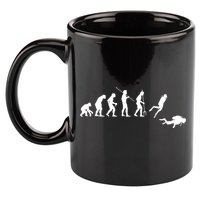 Evolution Scuba Diving Ocean Sea Diving Lover Scuba Diving Meaningful Gift 11oz C Handle Ceramic Mug