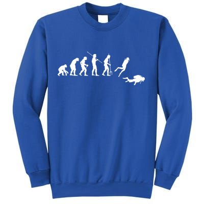 Evolution Scuba Diving Ocean Sea Diving Lover Scuba Diving Meaningful Gift Sweatshirt