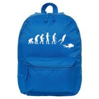 Evolution Scuba Diving Ocean Sea Diving Lover Scuba Diving Meaningful Gift 16 in Basic Backpack