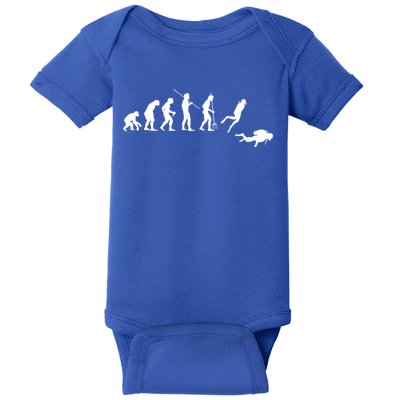 Evolution Scuba Diving Ocean Sea Diving Lover Scuba Diving Meaningful Gift Baby Bodysuit
