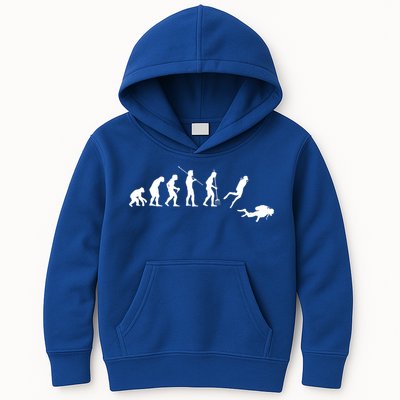 Evolution Scuba Diving Ocean Sea Diving Lover Scuba Diving Meaningful Gift Kids Hoodie