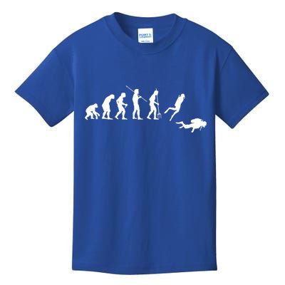 Evolution Scuba Diving Ocean Sea Diving Lover Scuba Diving Meaningful Gift Kids T-Shirt