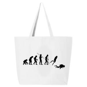 Evolution Scuba Diving Ocean Sea Diving Lover Scuba Diving Meaningful Gift 25L Jumbo Tote