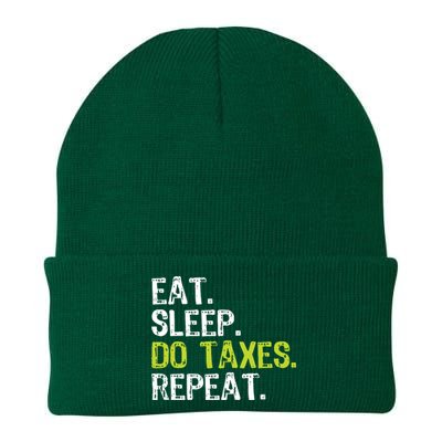 Eat Sleep Do Taxes Repeat Accountant Accounting Funny Cpa Knit Cap Winter Beanie