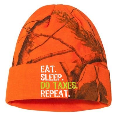 Eat Sleep Do Taxes Repeat Accountant Accounting Funny Cpa Kati Licensed 12" Camo Beanie