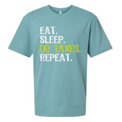 Eat Sleep Do Taxes Repeat Accountant Accounting Funny Cpa Sueded Cloud Jersey T-Shirt