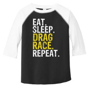 Eat Sleep Drag Race Repeat Racing Gift Toddler Fine Jersey T-Shirt