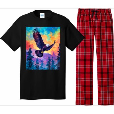 Eagle Spirit Designs Majestic Eagle Silhouette: Freedoms Colors Pajama Set