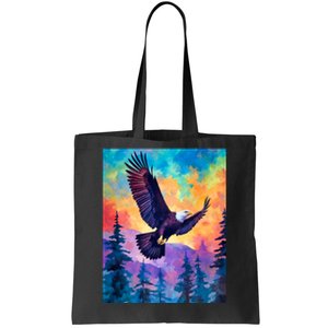 Eagle Spirit Designs Majestic Eagle Silhouette: Freedoms Colors Tote Bag