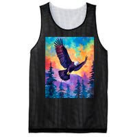 Eagle Spirit Designs Majestic Eagle Silhouette: Freedoms Colors Mesh Reversible Basketball Jersey Tank