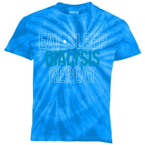 Eat Sleep Dialysis Repeat Dialysis Nurse Gift Kids Tie-Dye T-Shirt