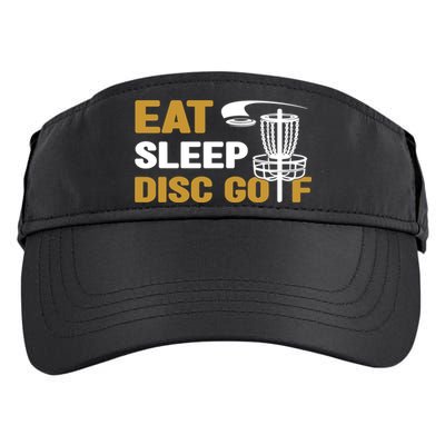 Eat Sleep Disc Golf Frolf Disc Golf Tee Adult Drive Performance Visor