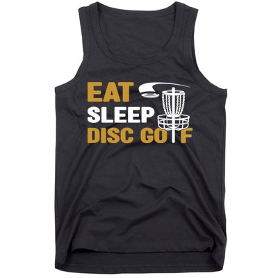 Eat Sleep Disc Golf Frolf Disc Golf Tee Tank Top