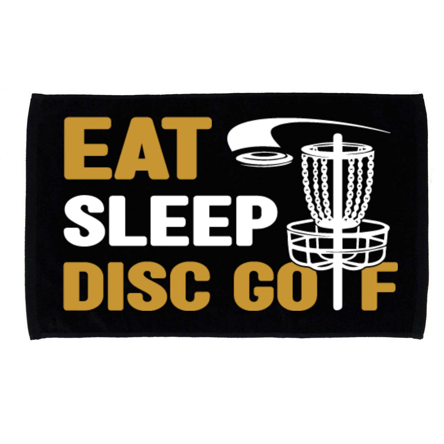 Eat Sleep Disc Golf Frolf Disc Golf Tee Microfiber Hand Towel