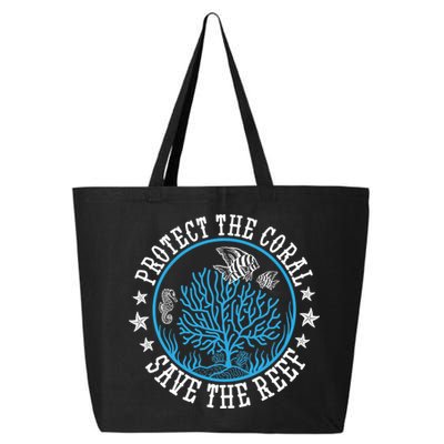 Environtal Saying Diver Protect The Coral Save The Reef Gift 25L Jumbo Tote