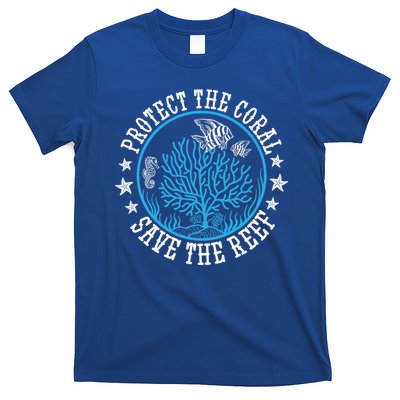 Environtal Saying Diver Protect The Coral Save The Reef Gift T-Shirt