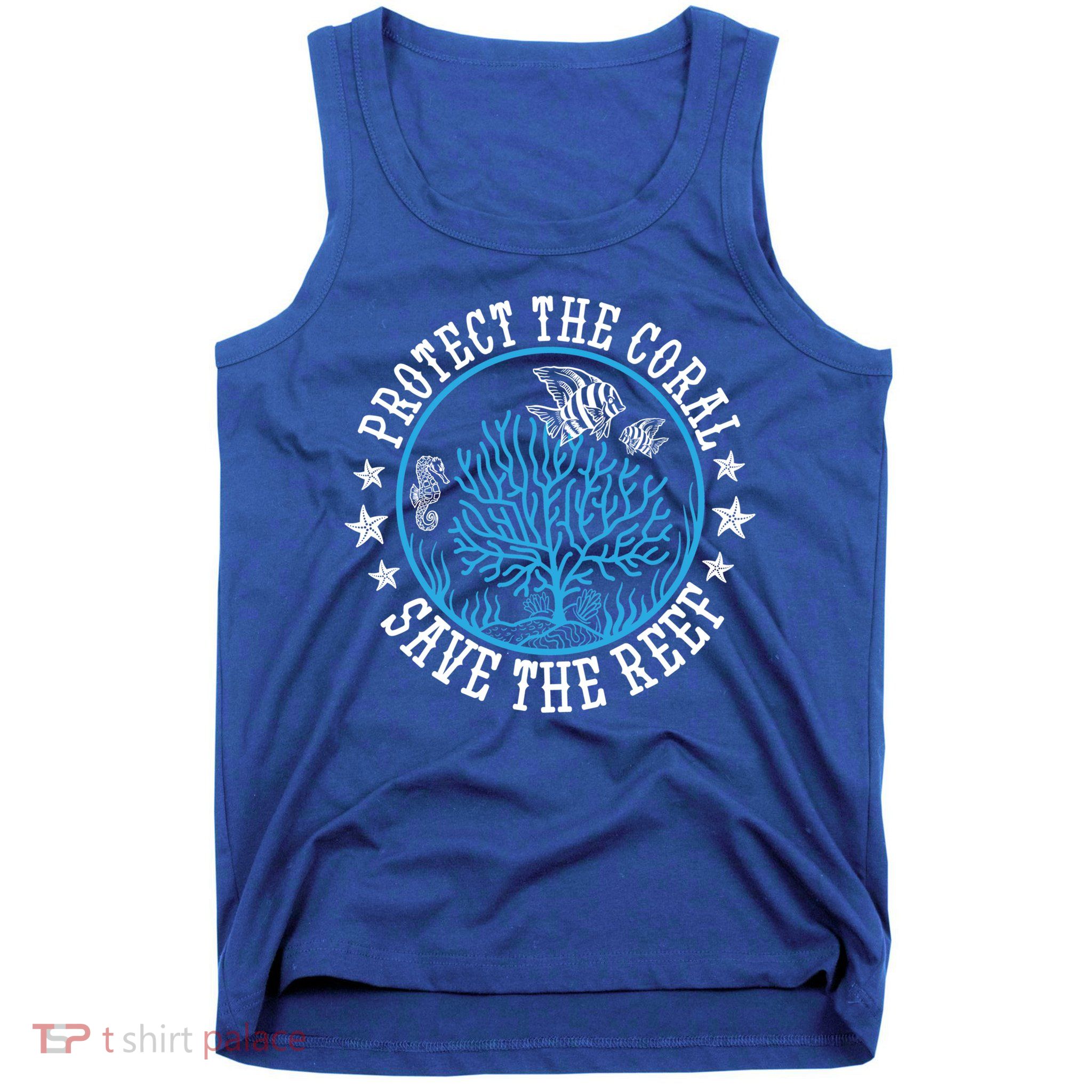 Environtal Saying Diver Protect The Coral Save The Reef Gift Tank Top