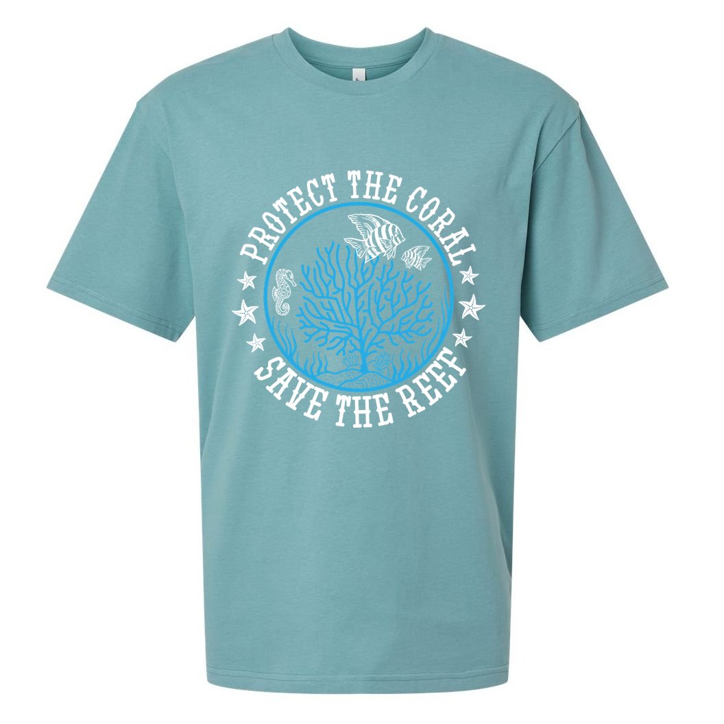 Environtal Saying Diver Protect The Coral Save The Reef Gift Sueded Cloud Jersey T-Shirt