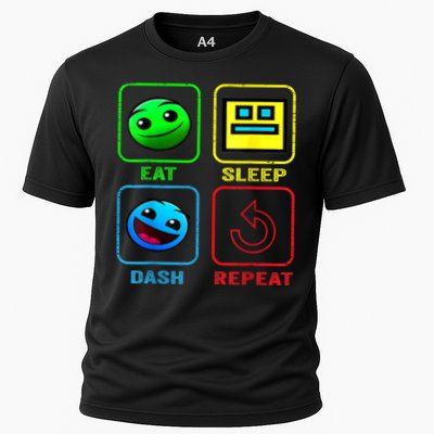 Eat Sleep Dash Repeat Video Game Geometry Video Gamer Cool Gift Performance Shirt