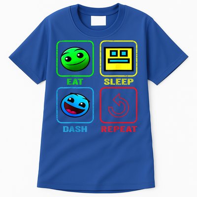 Eat Sleep Dash Repeat Video Game Geometry Video Gamer Cool Gift Tall T-Shirt