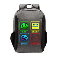 Eat Sleep Dash Repeat Video Game Geometry Video Gamer Cool Gift Vector Backpack