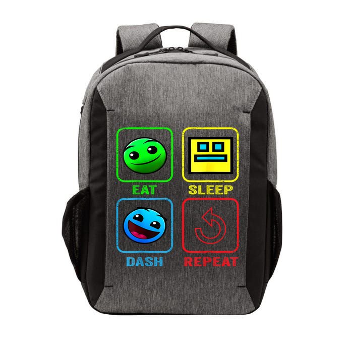 Eat Sleep Dash Repeat Video Game Geometry Video Gamer Cool Gift Vector Backpack