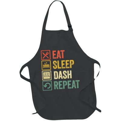Eat Sleep Dash Repeat Video Game Geometry Apron
