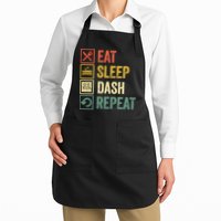 Eat Sleep Dash Repeat Video Game Geometry Apron