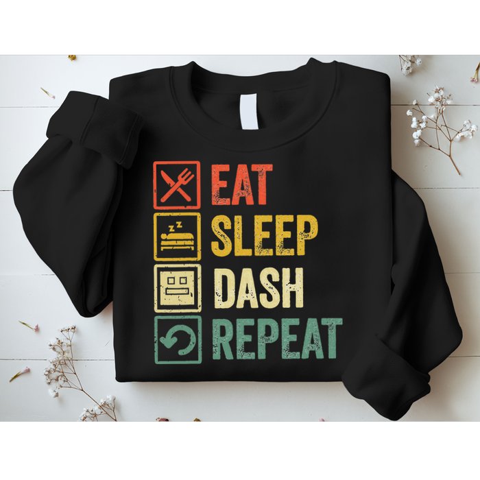 Eat Sleep Dash Repeat Video Game Geometry Sweatshirt